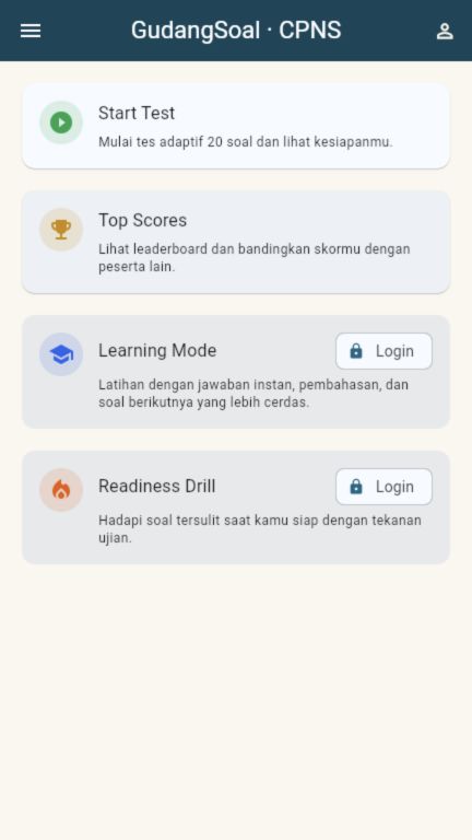 Latihan CPNS untuk pengguna dewasa